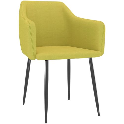 Blagovaonske stolice od tkanine 2 kom zelene slika 9