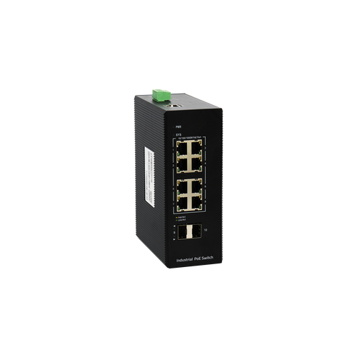 BDCOM IES200-V25-2S8P 8-Port Gigabit PoE+ 2-Port Gigabit SFP L2+ Managed PoE Industrial Switch slika 1