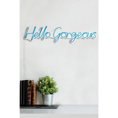 Wallity Hello Gorgeous - Plava Dekorativna Plastična LED Rasveta slika 4