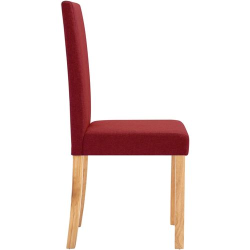Blagovaonske stolice od tkanine 6 kom crvena boja vina slika 32