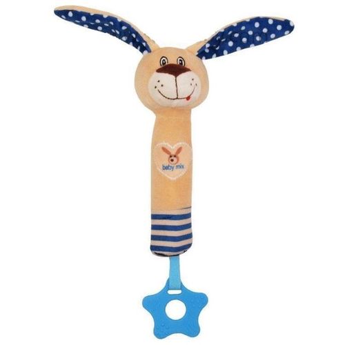 Baby Mix plišana skviki zvečka - Blue Rabbit slika 1