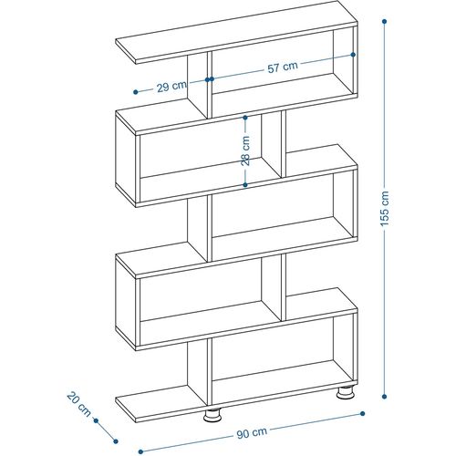 Nilüfer - Walnut Walnut Bookshelf slika 4