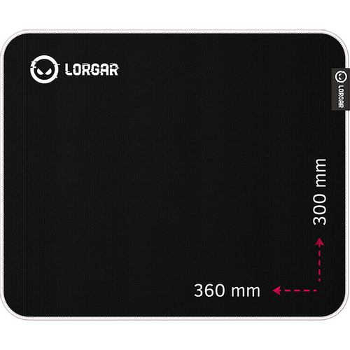 Lorgar Legacer 753, Gaming mouse pad, Ultra-gliding surface, Purple anti-slip rubber base, size: 360mm x 300mm x 3mm, weight 0.23kg slika 1