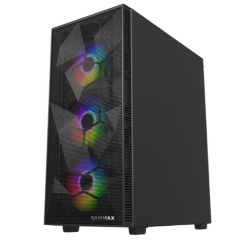 Kuciste Raidmax Talos window/black, 4x 120mm RGB/Bez Napajanja slika 2