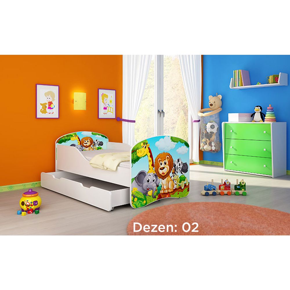 ACMA Dječiji krevet Acma I sa ladicom - 160x80cm - Dezen 02 slika 2