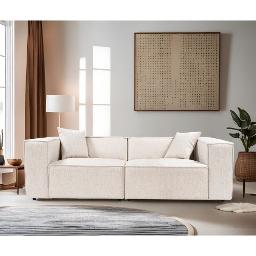 Atelier Del Sofa Dvosjed, Lora 2 Seater - Light Brown slika 1