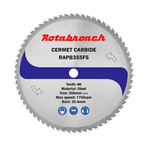 Rotabroach pila za cirkular za metal RAPB355FS (66 zuba; 355 mm)