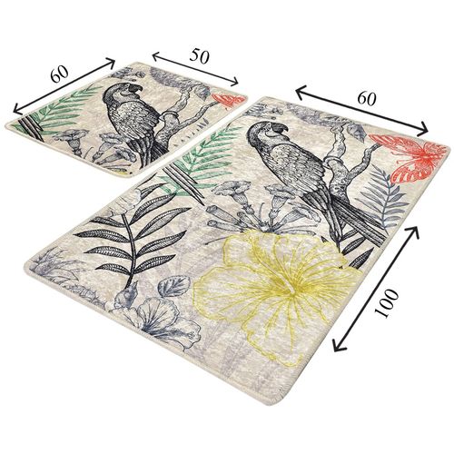 Parrot Multicolor Bathmat Set (2 Pieces) slika 3