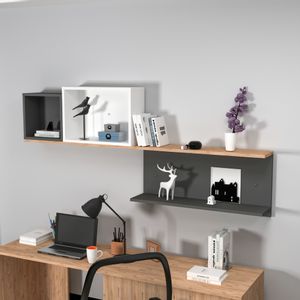 Akser - Atlantic Pine, Anthracite White Atlantic Pine
Anthracite
White Wall Shelf