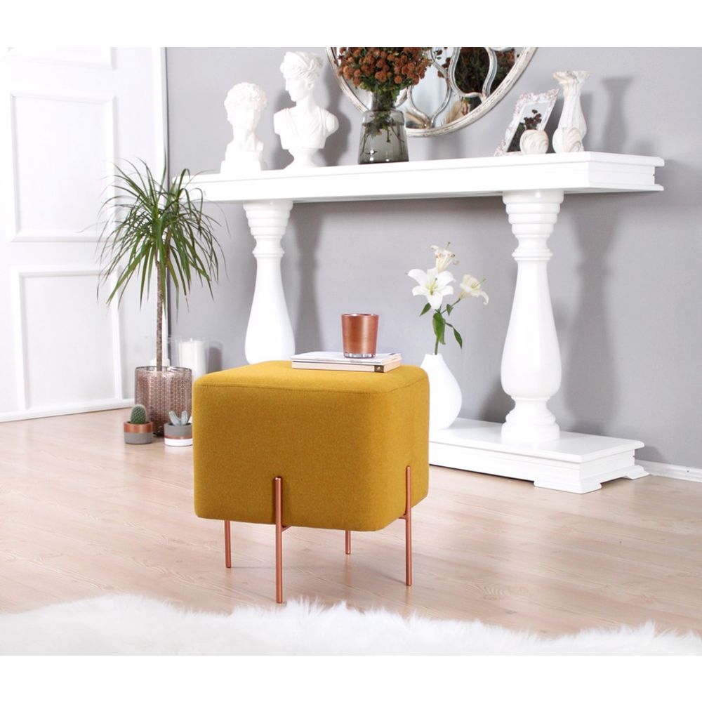 Copper 61 - Mustard Pouffe slika 3