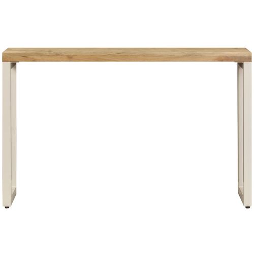 Konzolni stol 120 x 35 x 76 cm od masivnog drva manga i čelika slika 44