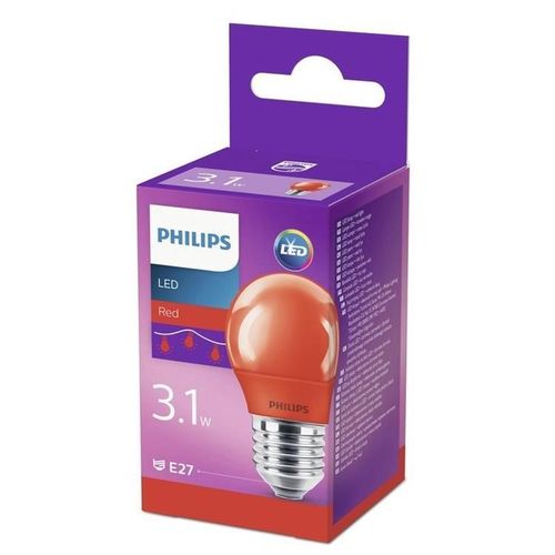 Philips led sijalica 3.1w(25w) p45 e27 crvena 1pf/6, 929001393958 slika 3