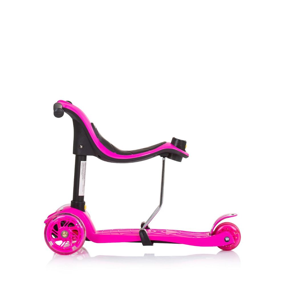 Chipolino Romobil sa LED točkovima Multi Plus Pink Dsmul0233Pi slika 4