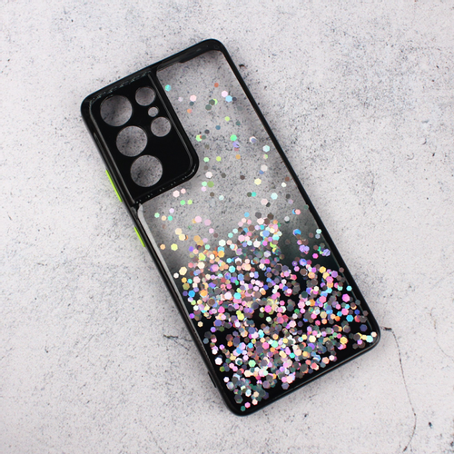 Maska Frame Glitter za Samsung G998B Galaxy S21 Ultra crna slika 1