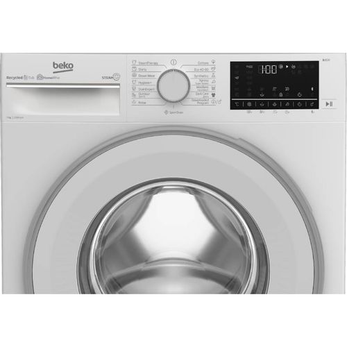 Beko B3WF U 7744 WB Veš mašina, 7 kg, 1400 rpm,  Inverter ProSmart motor, Bluetooth, SteamCure, Dubina 49.6 cm slika 4