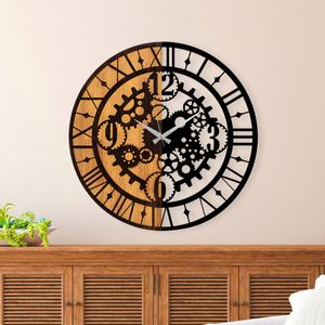 Wallity Ukrasni drveni zidni sat, Wooden Clock - 59