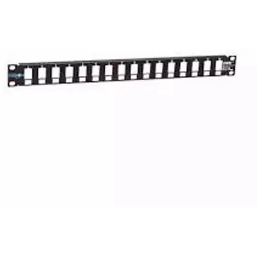 Patch panel modularni 19/1U sa 24 slota za UTP module UKP-24-1U  bez modula slika 1