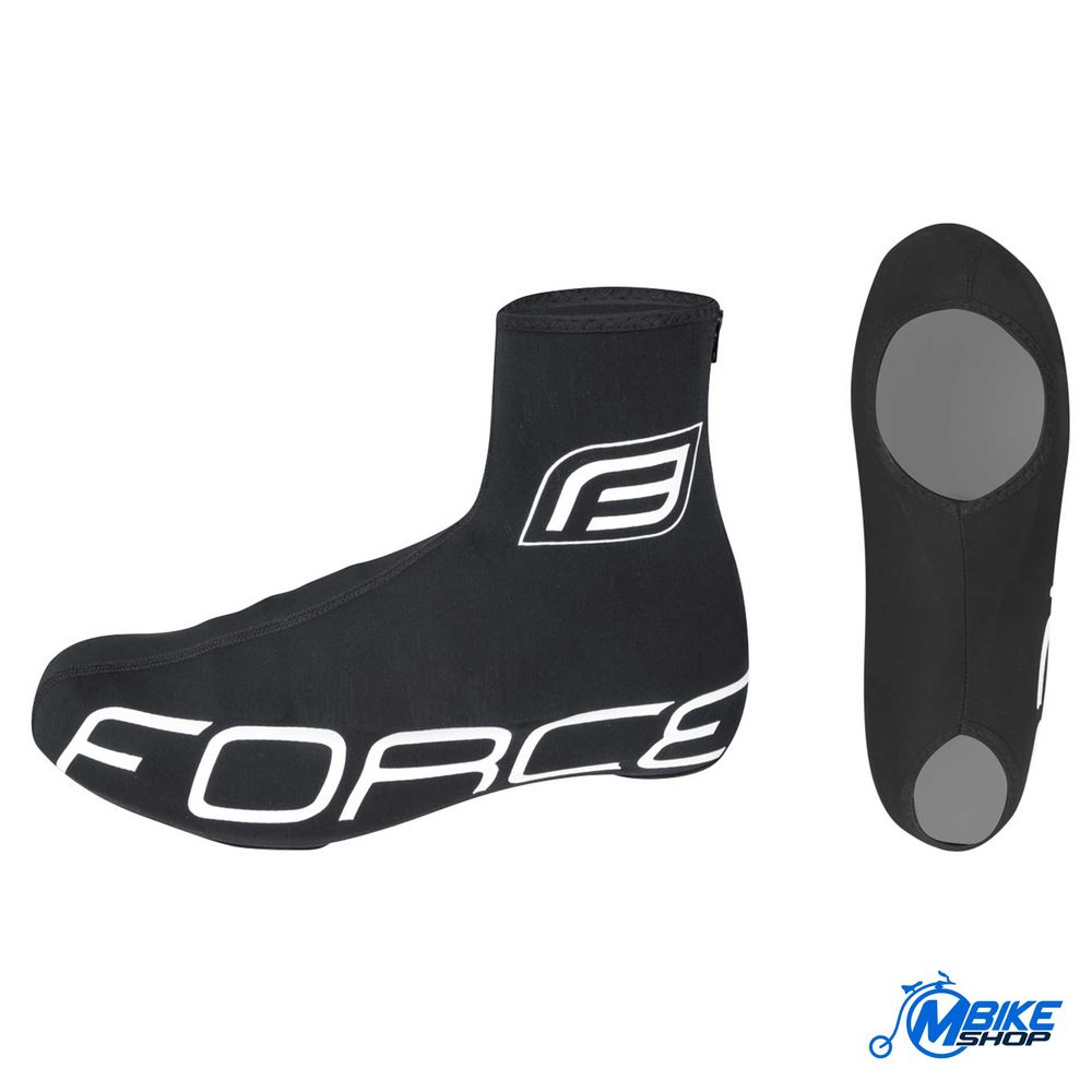 Force Navlake za biciklističku obuću Lycra Termo Black S-M slika 1