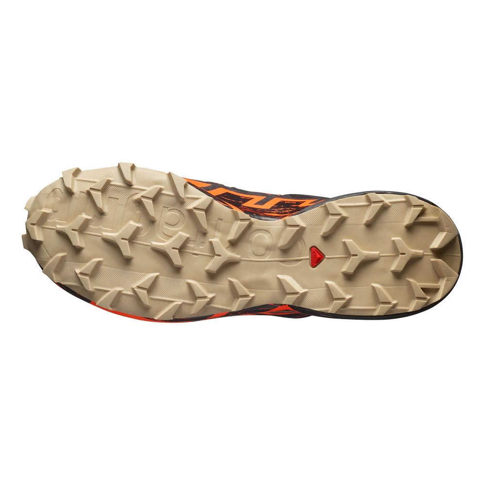 Salomon Muške patike Speedcross 6 GTX, Black/Shocking Orange/White Pepper slika 6