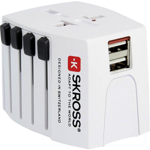 SKROSS Adapter, Putni (Travel), + 2 x USB za punjenje, 2100mAh  - 1.302930 slika 3