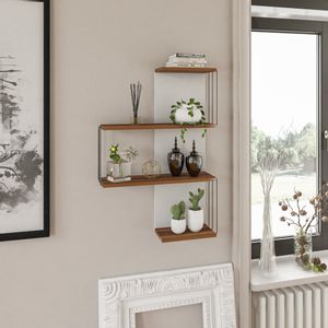 Cambel - Walnut Walnut Wall Shelf