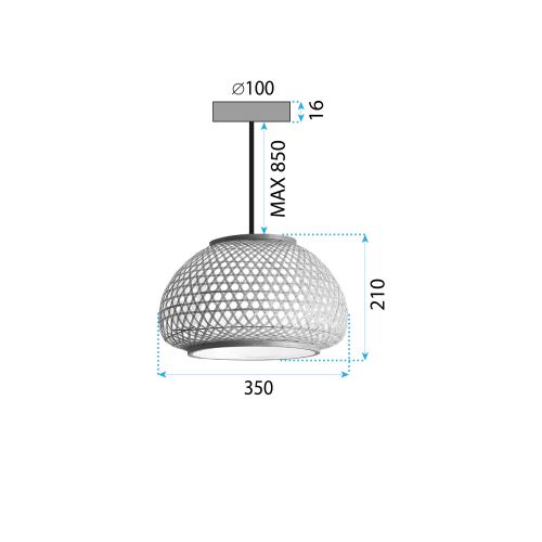 LAMPA WISZĄCA SUFITOWA ZŁOTA APP1577-5C slika 6