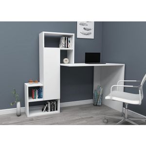 Irmak - White White Study Desk