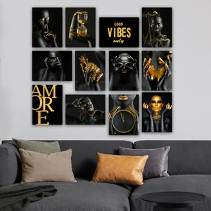 Dekorativna Slika od MDF-a u Više Boja (Set od 12 Komada) - 12MDF17YS