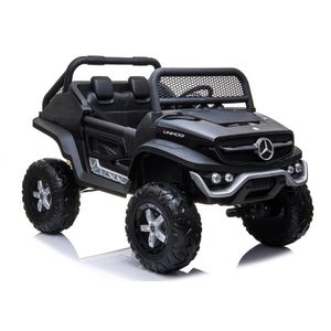 Licencirani Mercedes Unimog crni - auto na akumulator