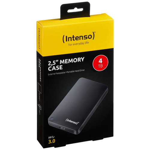 (Intenso) Eksterni Hard Disk 2.5", kapacitet 4TB, USB 3.0, Crna b - HDD3.0-4TB/Memory Case slika 1