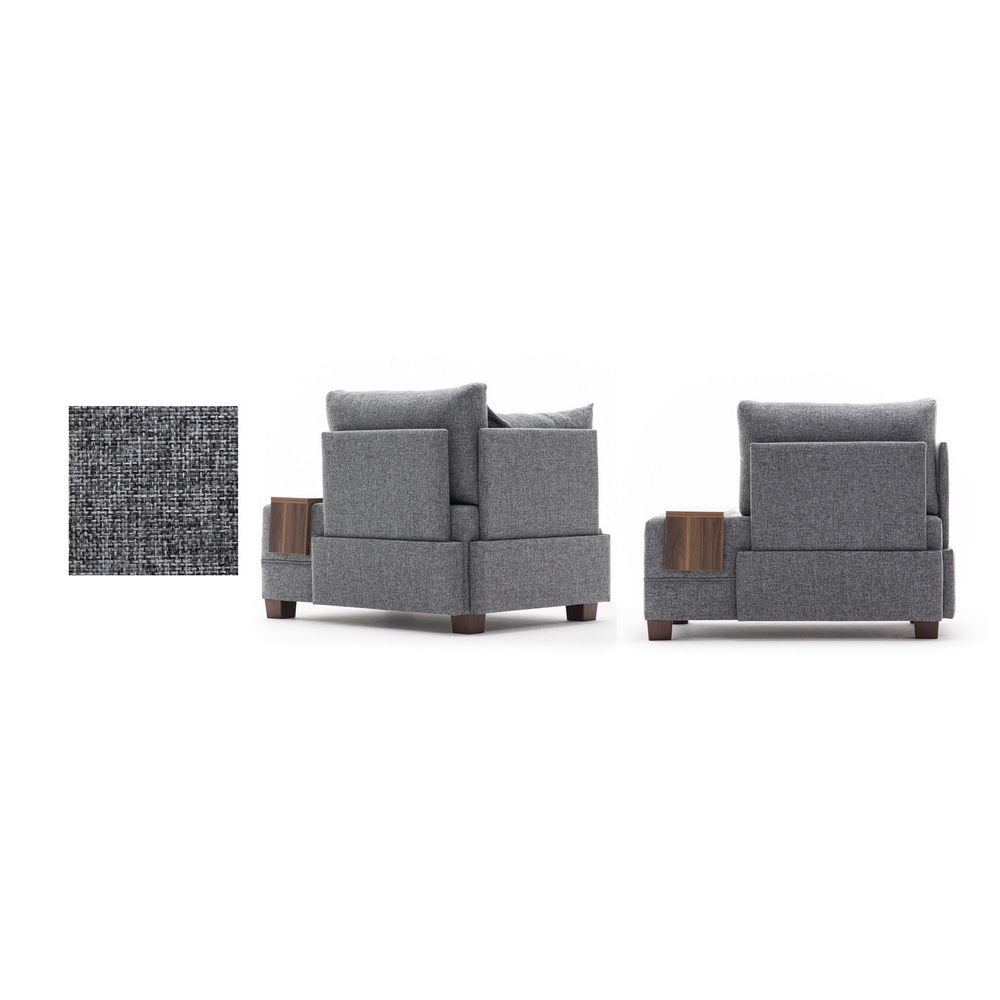 Fly Fotelja Lijeva - Siva 1-Sjedalna Sofa slika 8