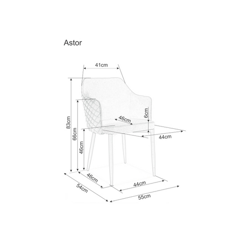 Stolica Astor-crna slika 2