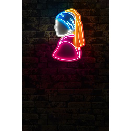 Wallity Ukrasna plastična LED rasvjeta, Girl With A Pearl Earring Pinky slika 12