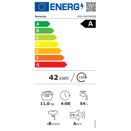 Samsung perilica rublja WW11DB7B9EGBU4 slika 2