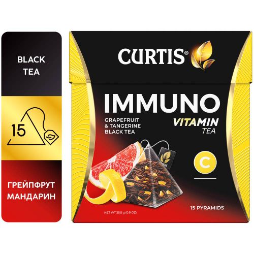 CURTIS Immuno tea - Crni čaj sa korom citrusa i aromom grejfruta, limete i mandarine 15x1,5g 111113 slika 1