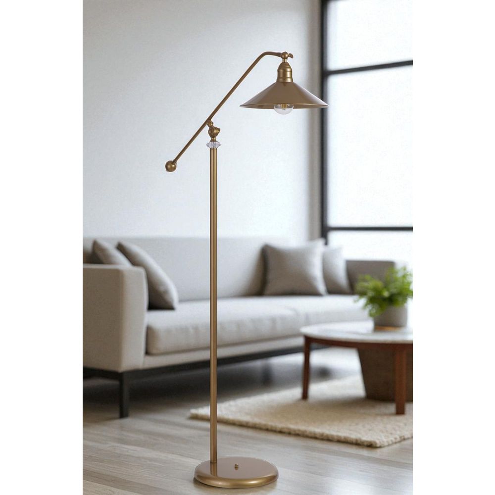 Opviq Podna lampa 937, zlatna slika 1