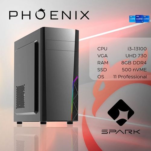 Računalo Phoenix SPARK Y-154, i3-13100, 16GB, SSD 500GB, Windows 11 PRO slika 1