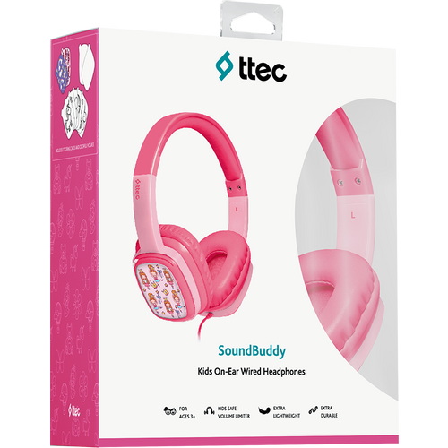 Ttec Slušalice SoundBuddy  Kids On-Ear Wired Headphones,Pink slika 3