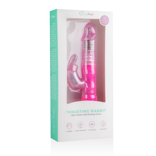 Rabbit vibrator EasyToys - ružičasti slika 8