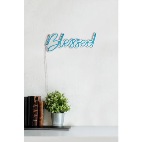 Wallity Ukrasna plastična LED rasvjeta, Blessed - Blue slika 2