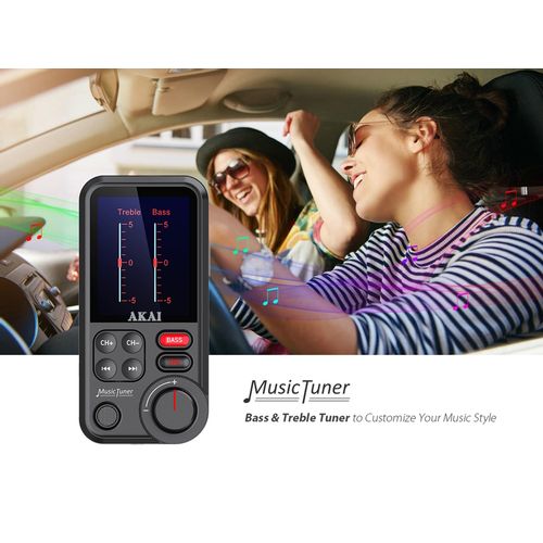 AKAI FM transmiter, 2xUSB punjač, BT, HandsFree, 12-24V, crni FMT-93BT slika 6