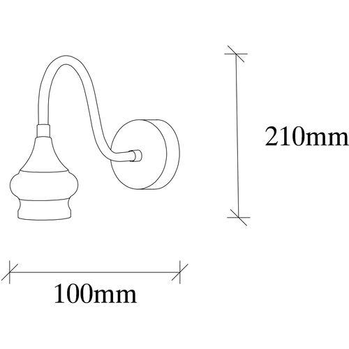 Opviq Zidna lampa, 584TTM1921 slika 3