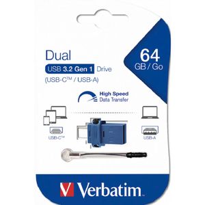 USB stick Verbatim 3.0 #49967, 64 GB dual  USB-C/USB-A