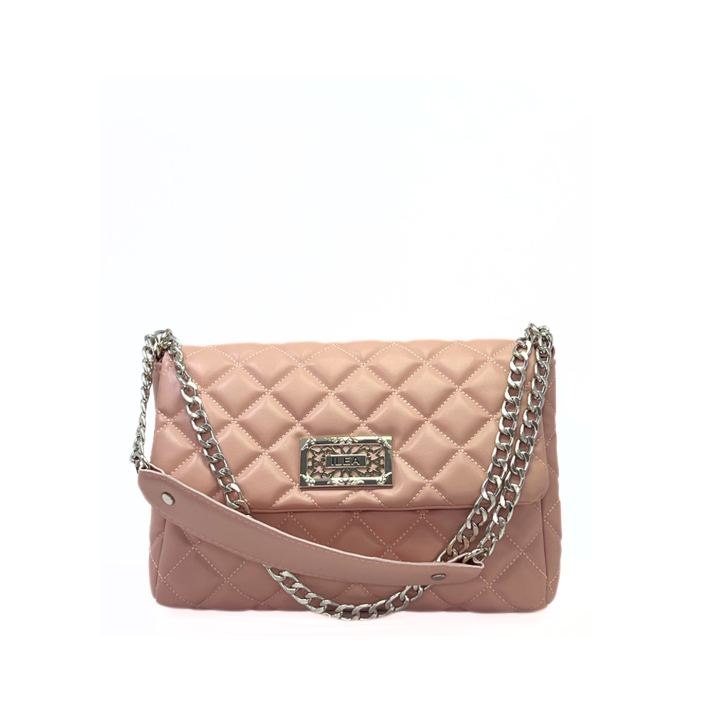 ILEA Ženska torba Mina M 34x24cm, Puder roza slika 1