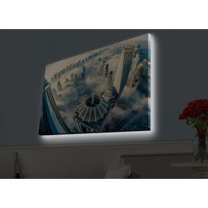 Wallity Slika dekorativna platno sa LED rasvjetom, 4570HDACT-061