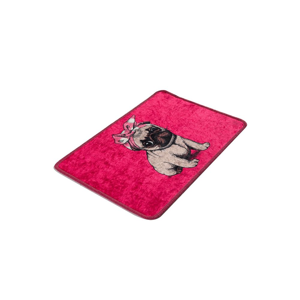Šarena Kupatilska Podloga Pink Pug DJT slika 2