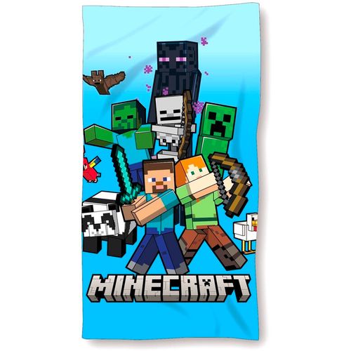 Minecraft cotton beach towel slika 1