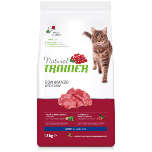 Trainer Natural Cat Za Odrasle Mačke Govedina 1.5 kg slika 1