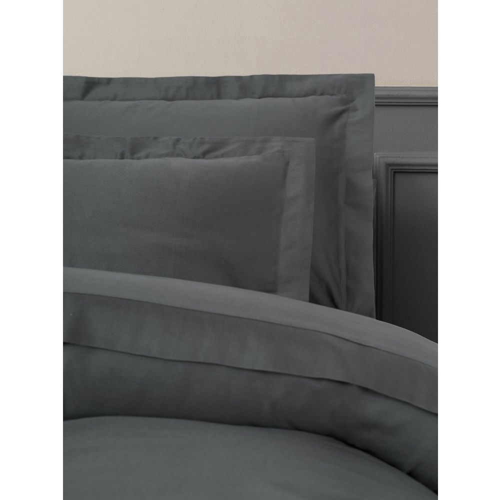 Elegant - Anthracite Anthracite Satin Single XXL Quilt Cover Set (DE) slika 2