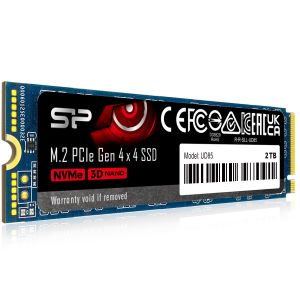 Silicon Power SP02KGBP44UD8505 M.2 NVMe 2TB, 2280, PCIe Gen 4x4, UD85, 3D NAND, Read up to 3,600 MB/s, Write up to 2,800 MB/s (single sided)